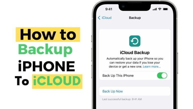 How to Backup iPhone to iCloud