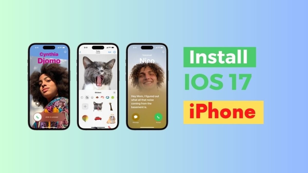 How to install IOS 17 on iPhone