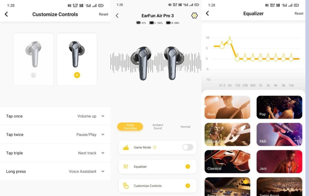 Earfun Audio App Features