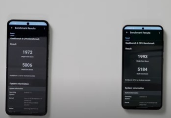 Galaxy Z flip 5 and Galaxy S23 Geekbench Benchmarks Performance Score