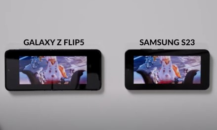 Samsung Galaxy Z flip5 vs Galaxy S23 fingerprint sensor and display picture quality
